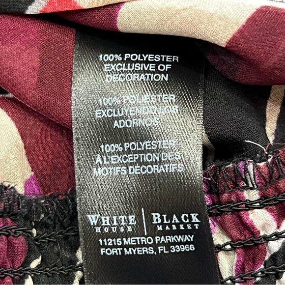 White House Black Market Crossover Geo Print Sleeveless Blouse Top, Size Small - Picture 13 of 14